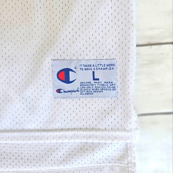 Authentic Vintage 90's Champion Space Jam Tune Squad Bugs White Jersey Tank #1 - Picture 5 of 8